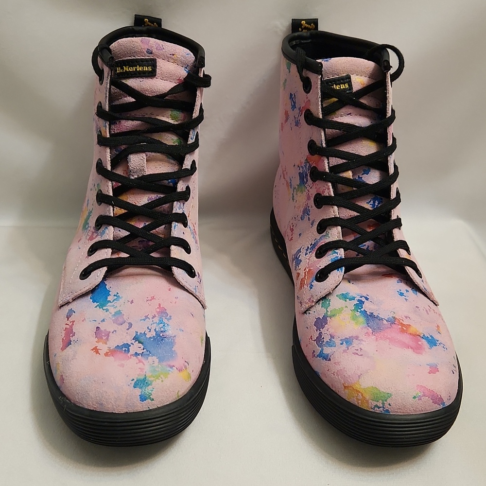 Dr. Martens Sheridan Confetti Suede Casual  Rainbow Boots (W Size 8) - Picture 7 of 15